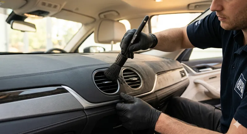 Limpeza interior profunda em progresso